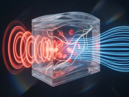 Dual-therapy acoustic + PEMF visualization